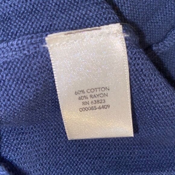 Christopher & Banks Blue Sleeveless Knit Top 14W - Picture 7 of 8